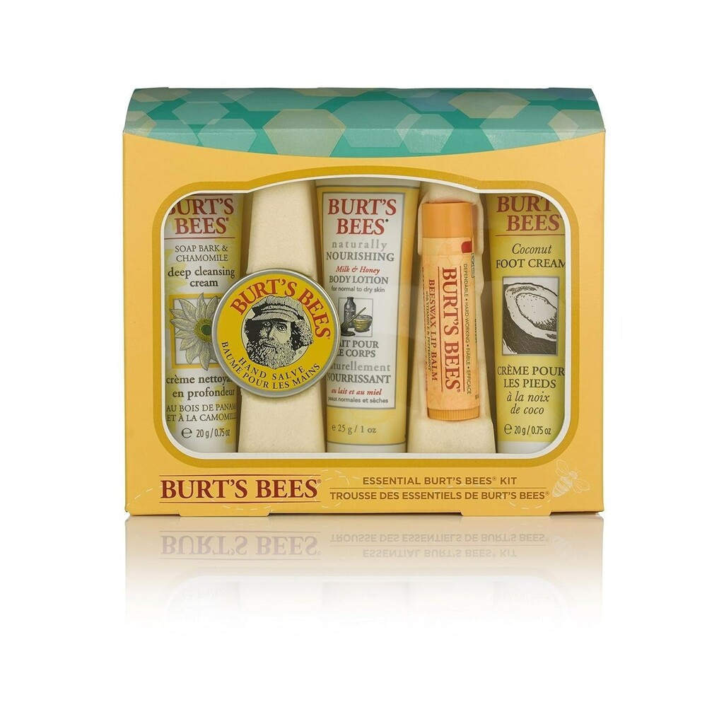 Burts Bees Essential Kit Cleansing Moisturizing Dermatologist Tested 140 gm